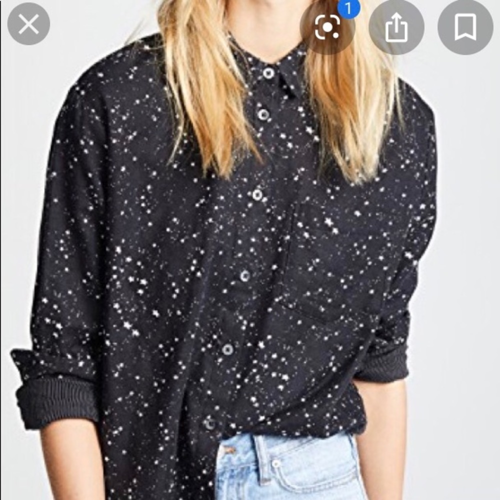 Madewell Women’s Star Print Button Down